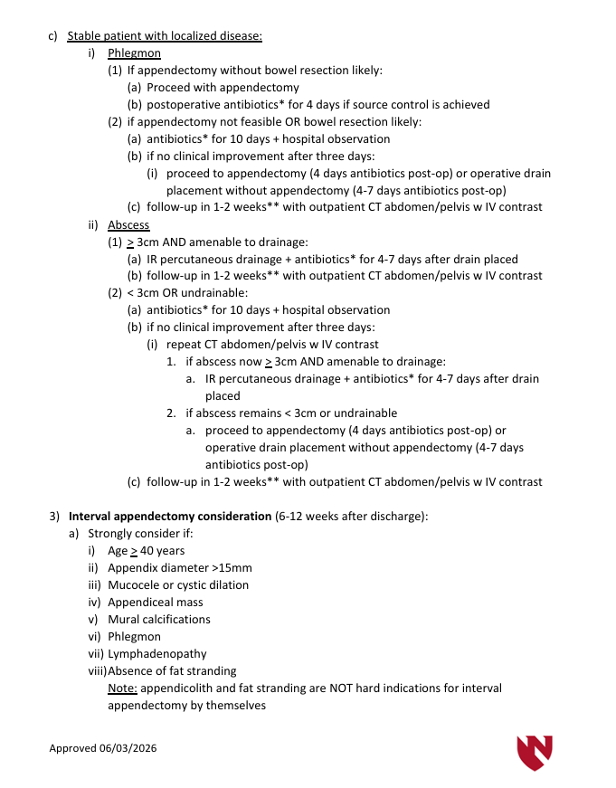 Appendicitis Management - Page 2